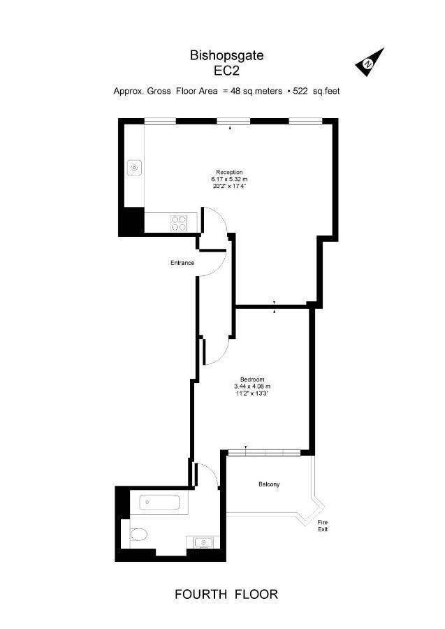 Apartment 4, 48 Bishopsgate By City Living ロンドン エクステリア 写真